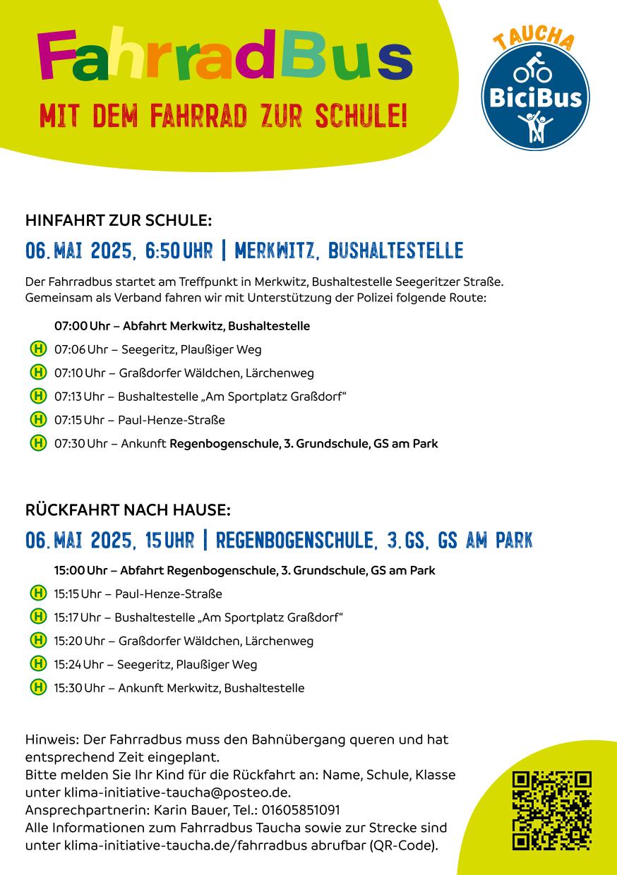 Plakat mit Treffpunkten
