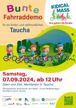 KidicalMass Bunte Fahrraddemo in Taucha