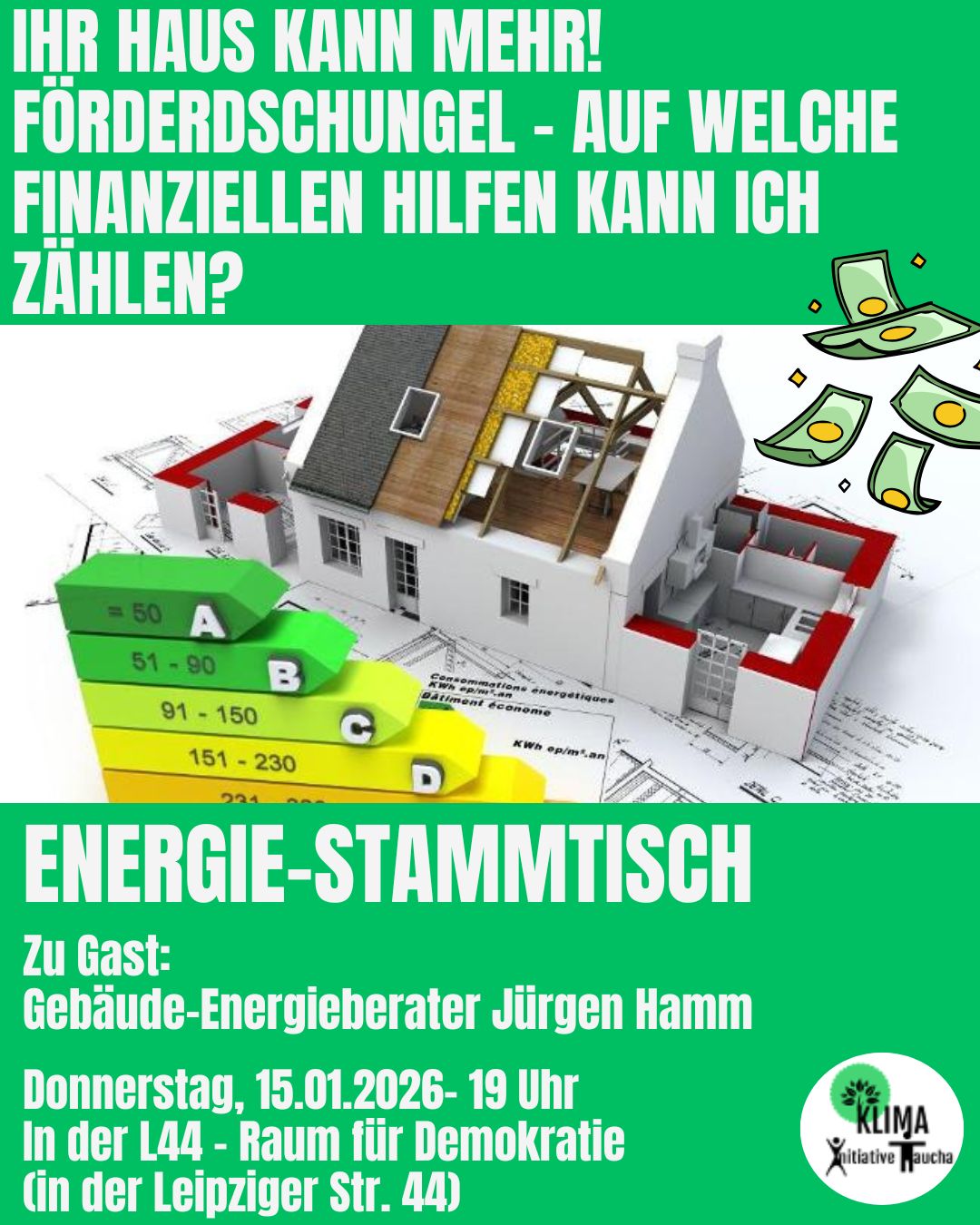 Flyer Energiestammtisch vorne