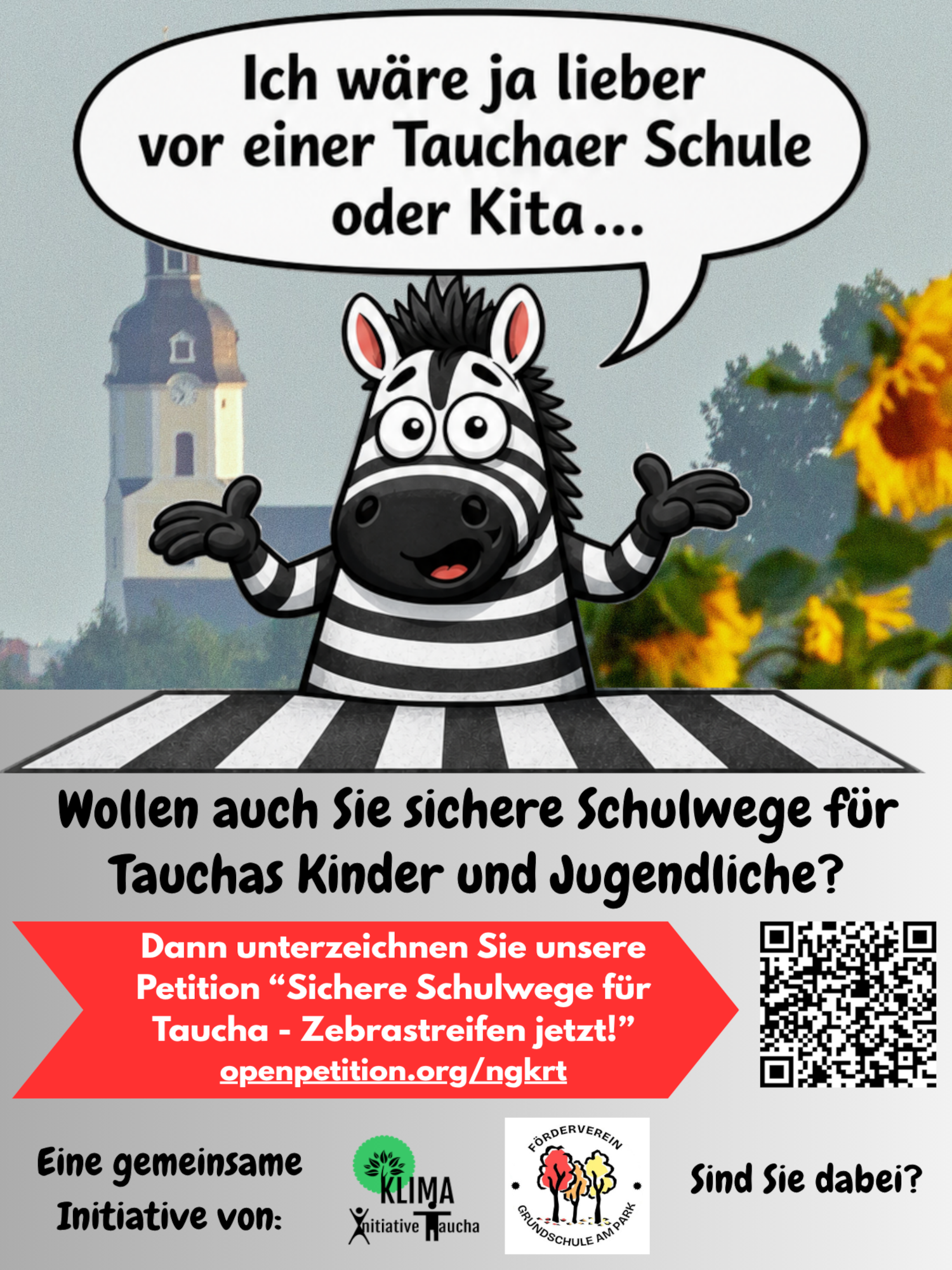 Petitionsplakat (Stand Mai 2026)