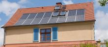 Photovoltaik-Anlage auf einem Einfamilienhaus