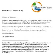 Erste Seite des Newsletters Nr. 1 im Jahr 2025